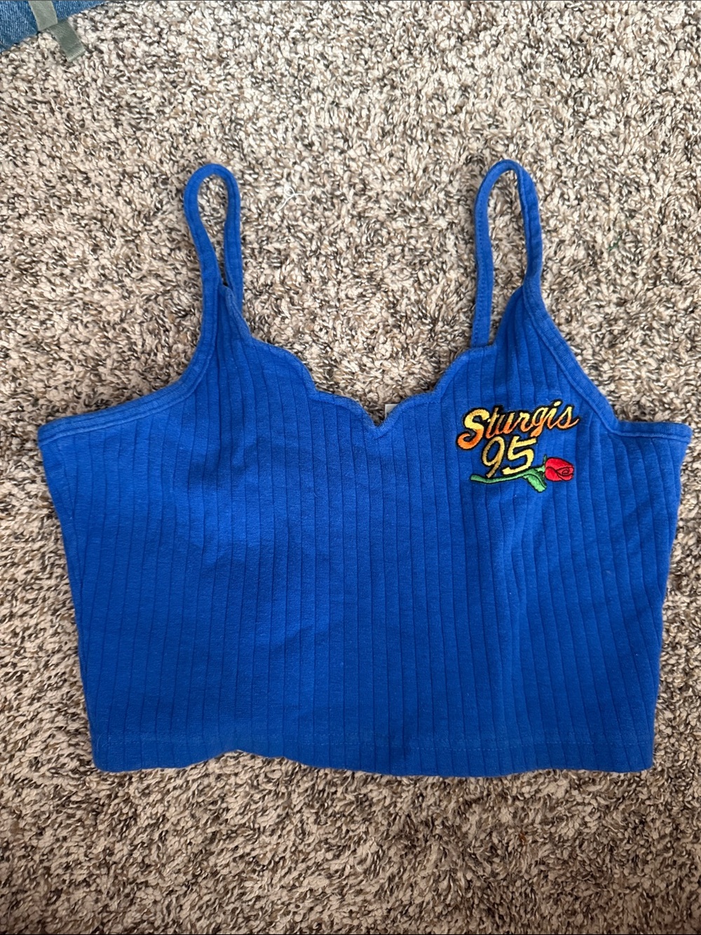 Vintage 1995 Sturgis cropped tank